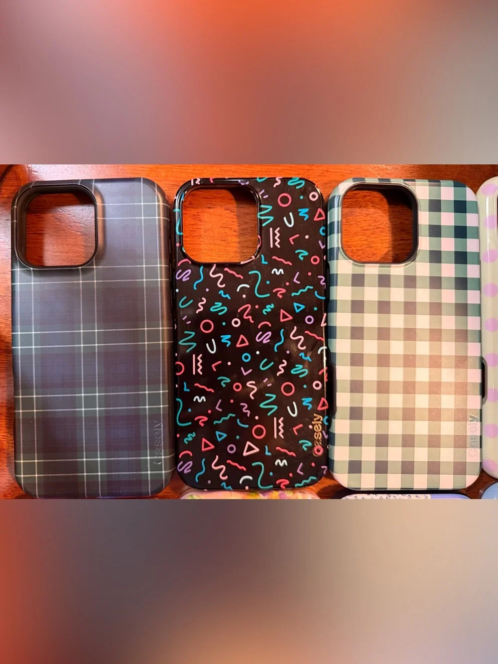 8 assorted iPhone 16 pro max cases.